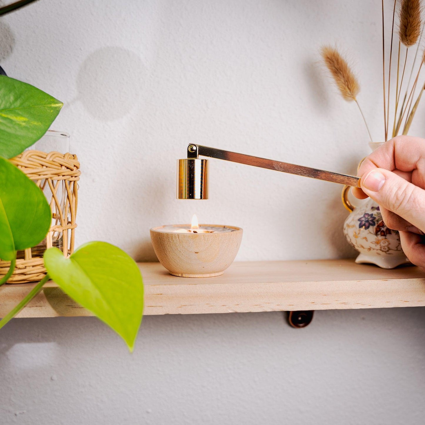 Gold Candle Snuffer