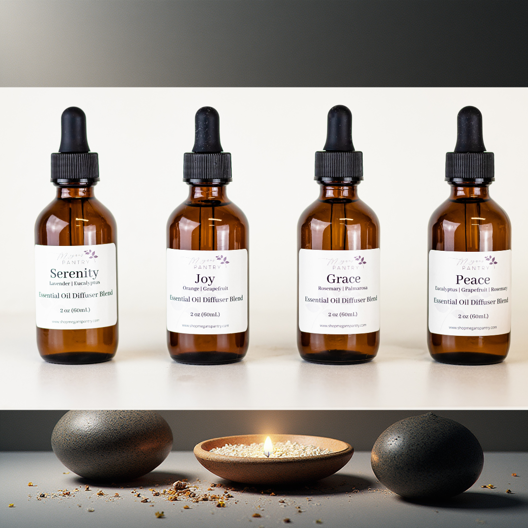 Thousands of customers trust our essential oil blends to bring balance, calm, and clarity into their daily lives. Crafted with high-quality, minimally processed essential oils, each blend is designed to support your wellness—naturally.
These all-natural formulations go beyond fragrance. They can help ease stress, enhance focus, lift your mood, and create a calming environment at home or work.