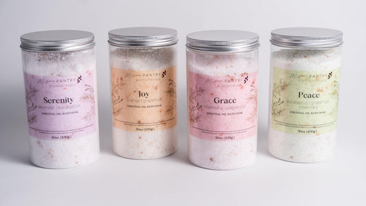 Spa experience bath soak salt blend with essential oils and minerals from himalayan pink salt and calming effects from essential oil blends from megans pantry lavender eucalyptus grapefruit rosemary detox bath aromatherapy for relaxation and muscle relief tension relief and promote sleep and healthy living holistic solutions for body and mind