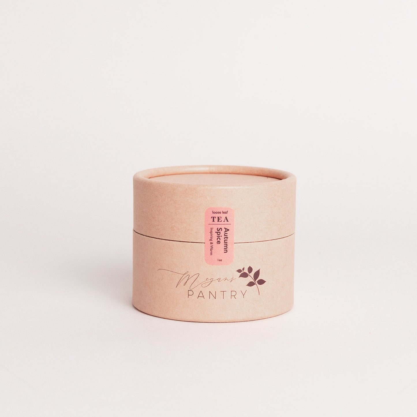 Megan’s Pantry Autumn Spice Black Tea – a cozy blend of black tea, pumpkin spice, vanilla, and orange for a warm, comforting fall sip