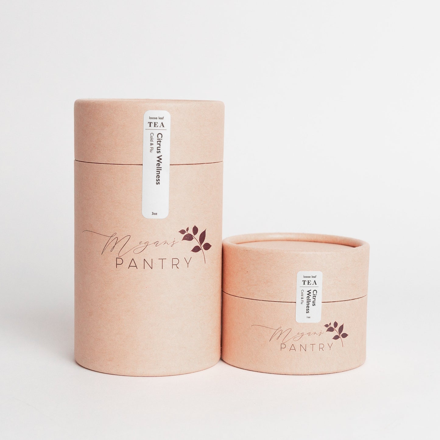 Megan’s Pantry Citrus Wellness Herbal Tea – a caffeine-free blend of lemon, ginger, and peppermint for a soothing and refreshing wellness tea