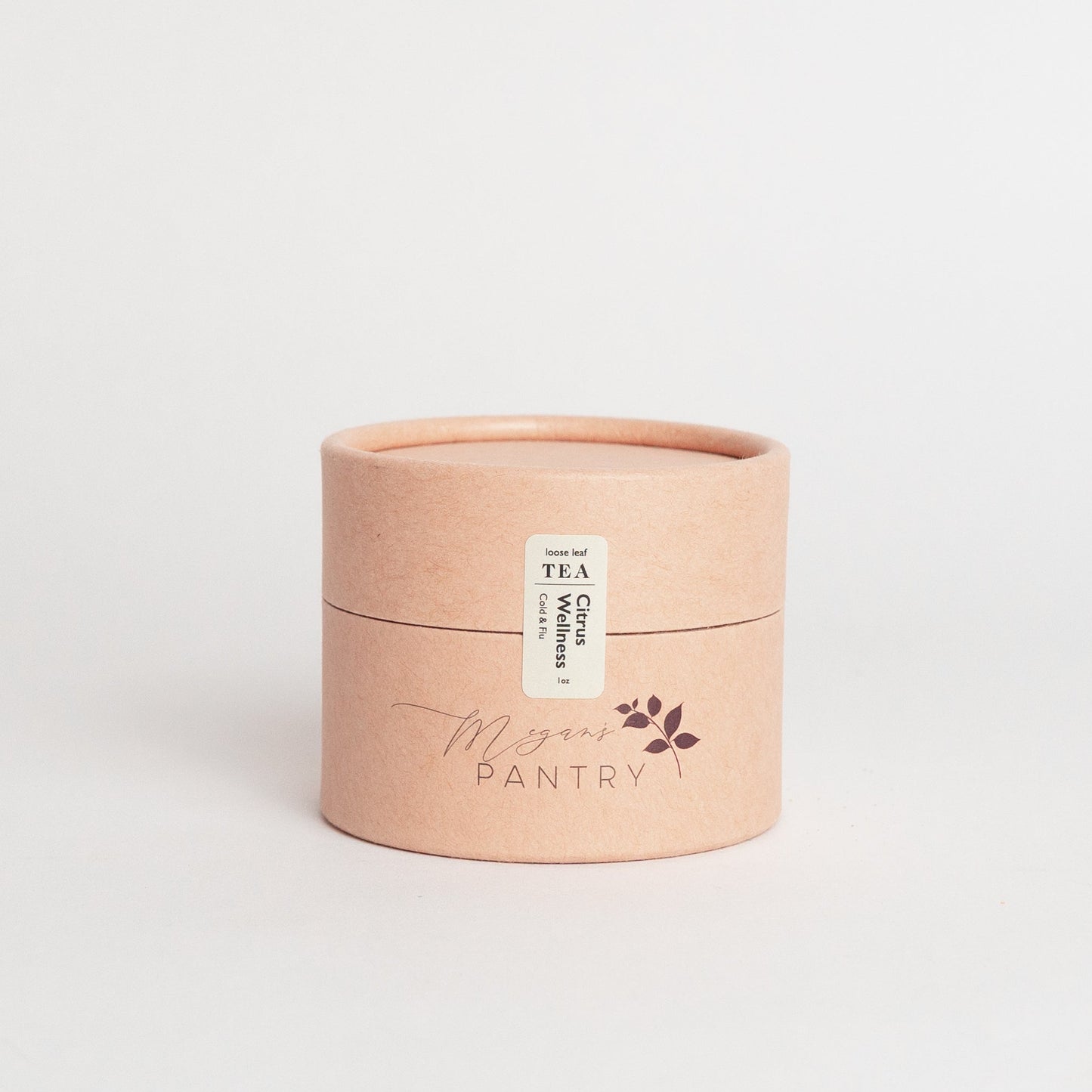 Megan’s Pantry Citrus Wellness Herbal Tea – a caffeine-free blend of lemon, ginger, and peppermint for a soothing and refreshing wellness tea