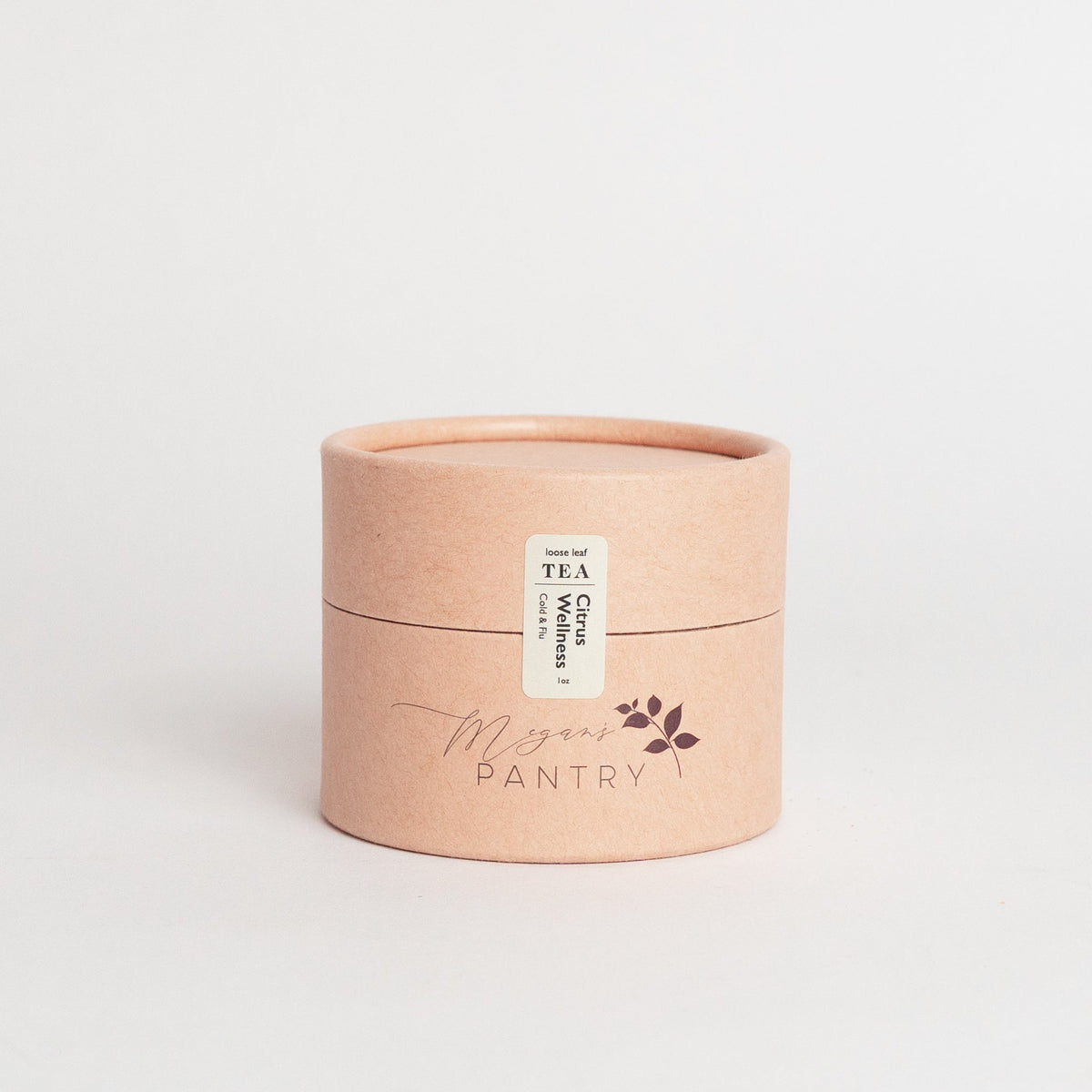 Megan's Pantry Citrus Wellness caffeine-free herbal tea with lemon, ginger, peppermint, and rooibos