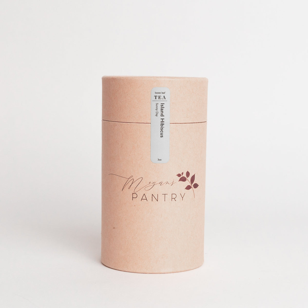 Megan’s Pantry Island Hibiscus Herbal Tea – a bright, tropical blend of hibiscus, lemon, and elderflower for a fruity, caffeine-free refreshment