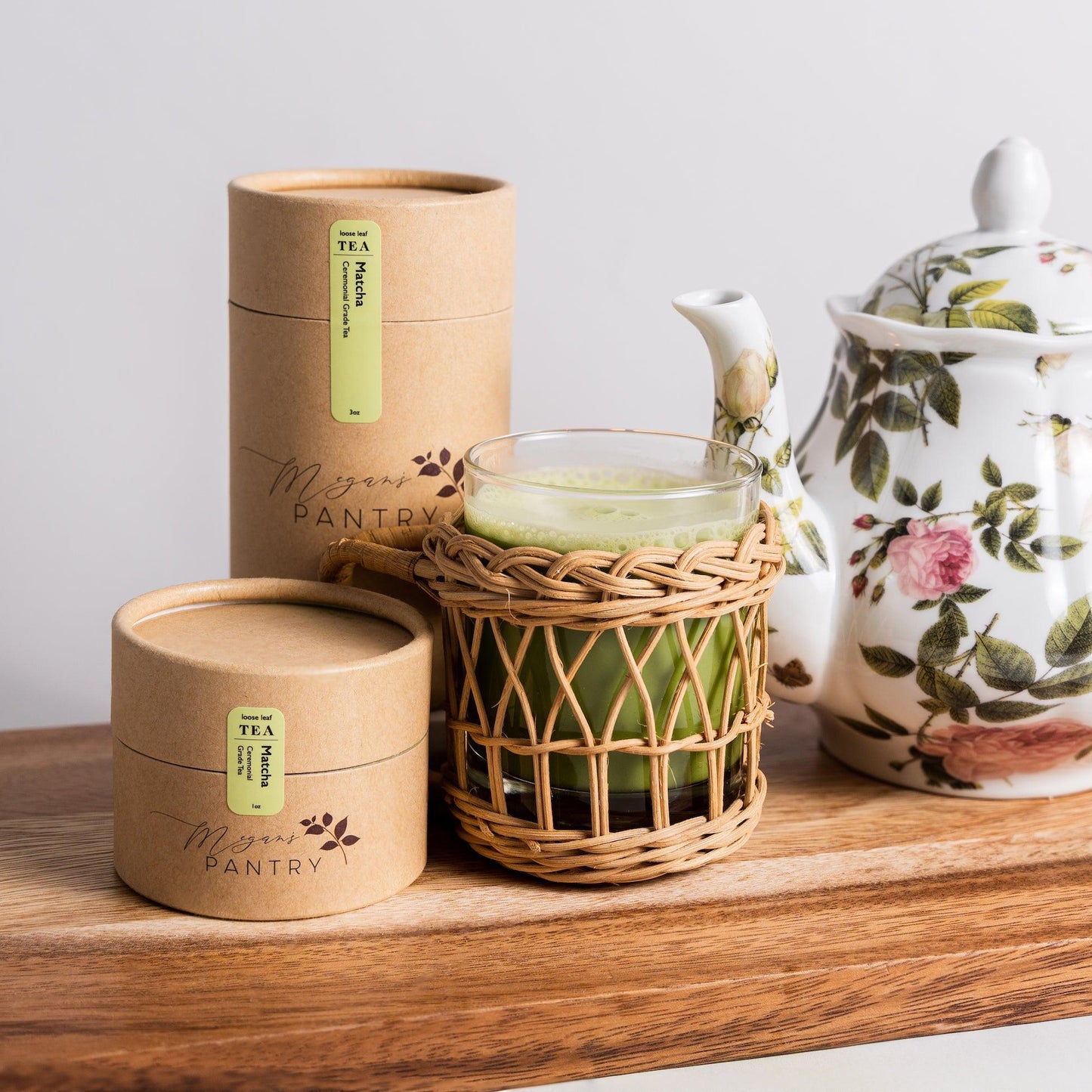 Megan’s Pantry Ceremonial Grade Matcha Tea – vibrant Japanese green tea powder for matcha lattes, smoothies, and mindful daily rituals