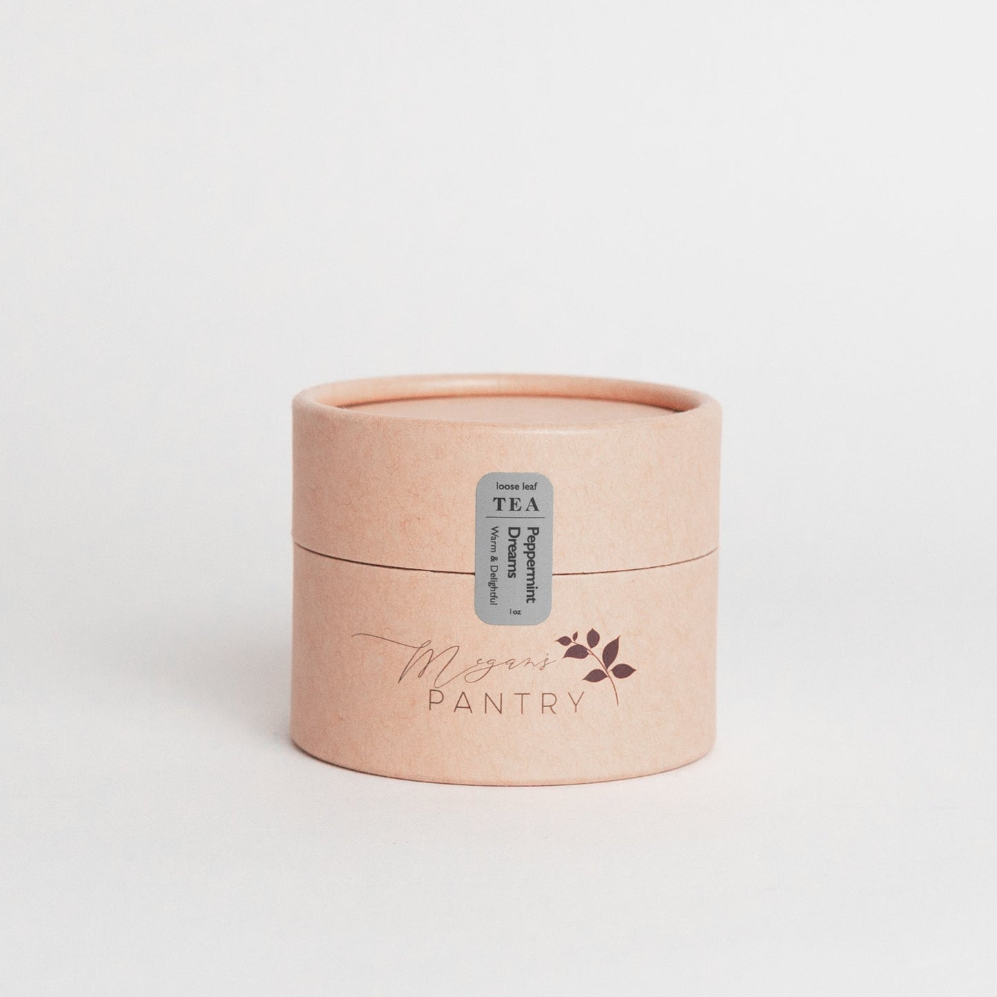 Megan’s Pantry Peppermint Dreams Herbal Tea – a cozy blend of peppermint, rooibos, chamomile, and vanilla for a soothing winter treat