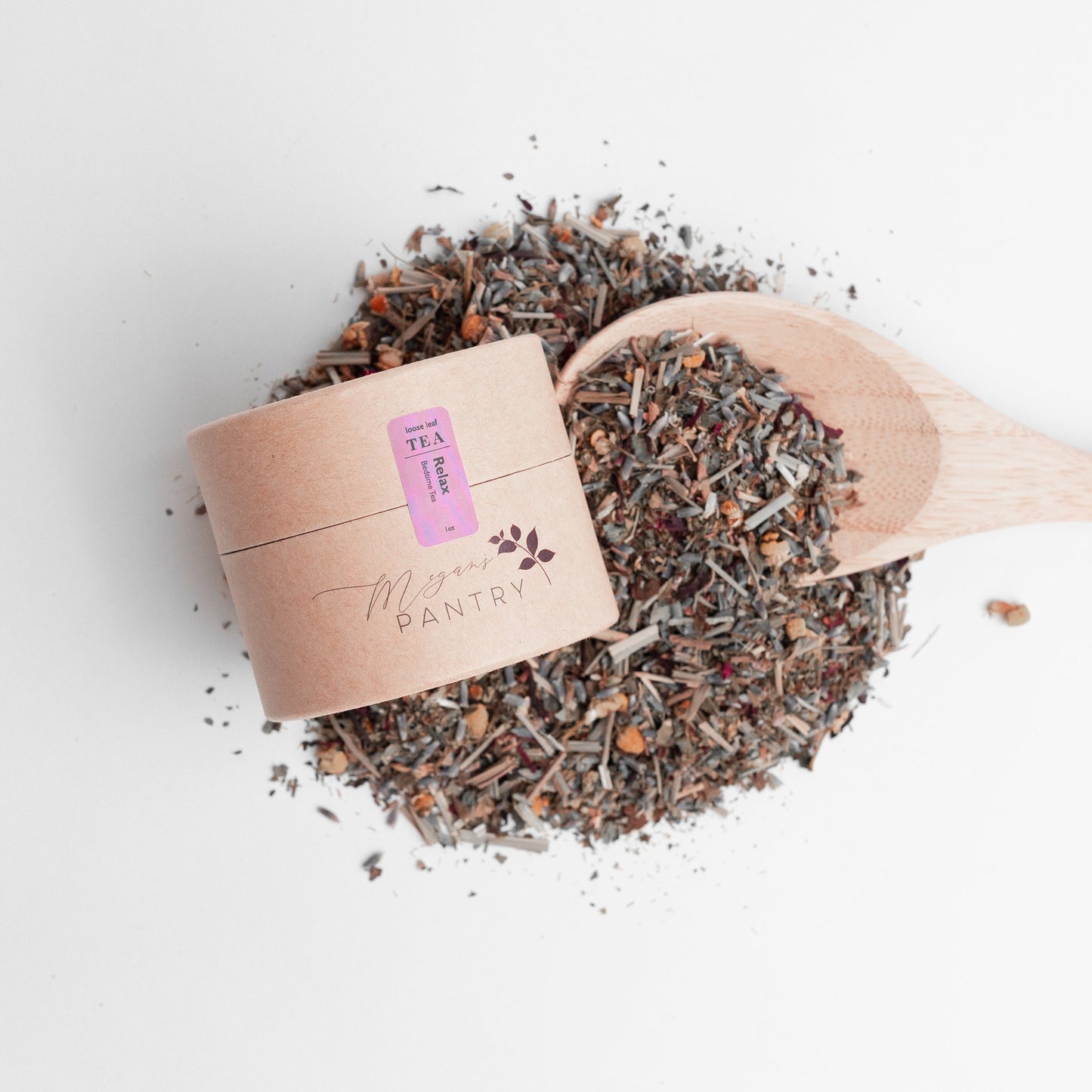 Perfect Spa Day Gift Set from Megan’s Pantry featuring four essential oil wooden tealight candles, matches, Serenity and Eucalyptus bath soaks, Peace triple butter body bar, natural body brush, Relax herbal tea, and a gemmed stainless steel tea infuser. A luxury wellness gift box for relaxation and self-care.