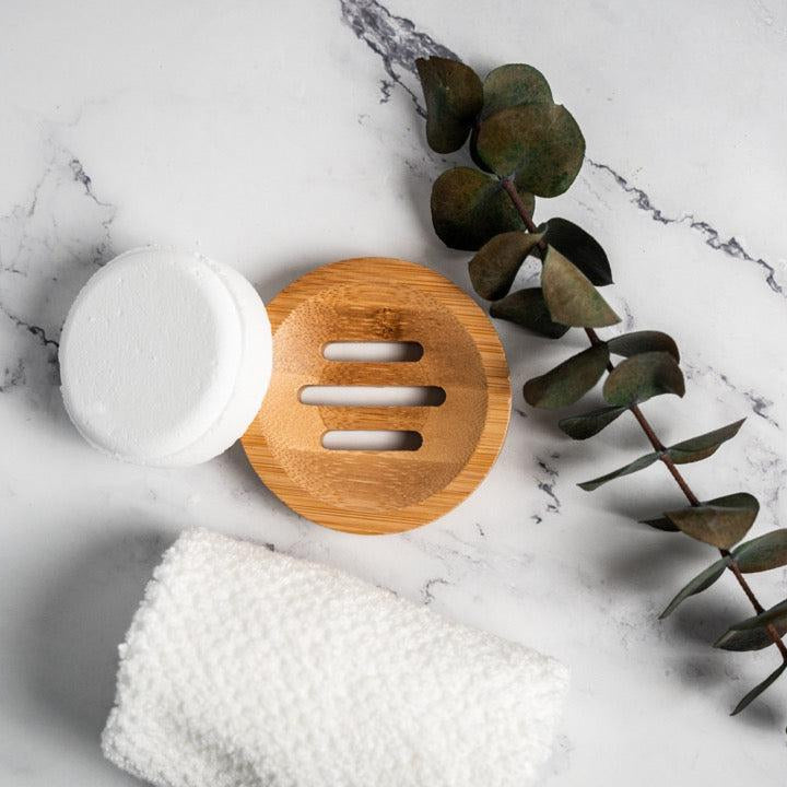 Bamboo shower steamer tray from Megan's Pantry
