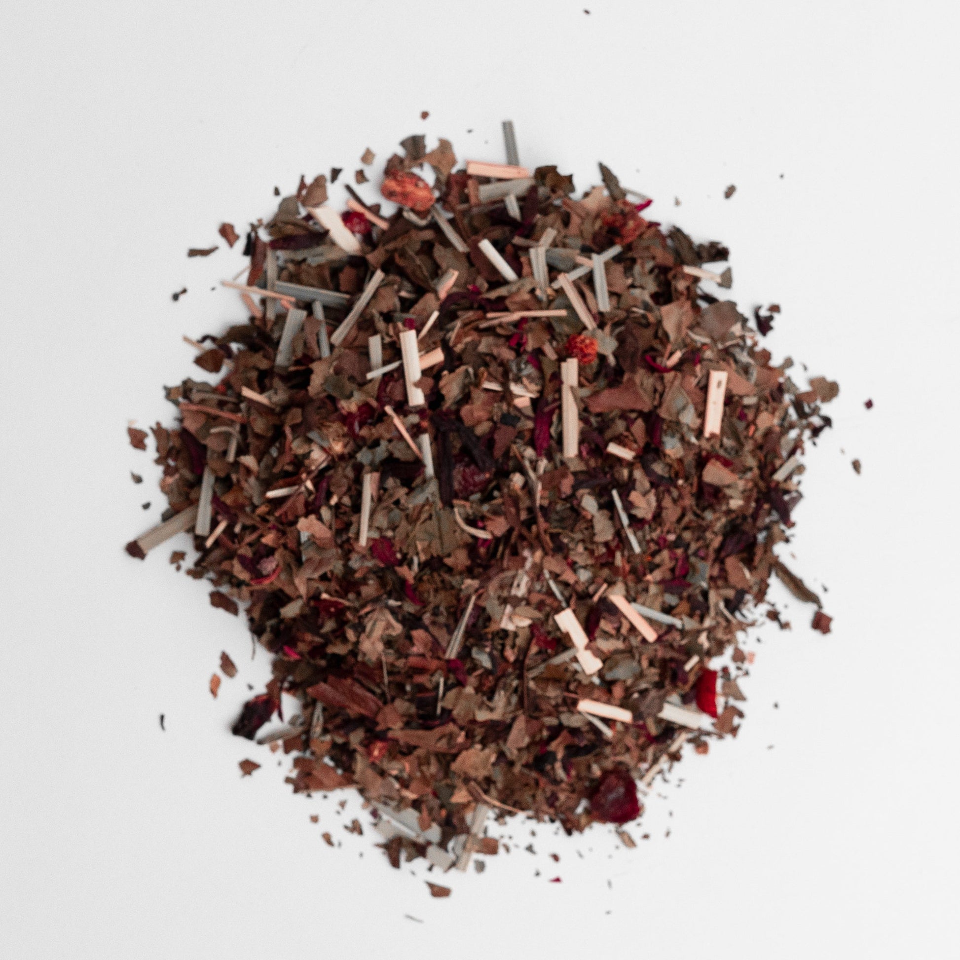 Delight in the taste of sunshine with our handcrafted Strawberry White Tea. This radiant blend combines delicate white tea with vibrant hibiscus, lemongrass, rose hips, basil, and raspberry leaves, all infused with the bright, juicy essence of real strawberries. Lightly floral and refreshingly fruity, each sip offers a graceful balance of sweetness and tang that awakens the senses.