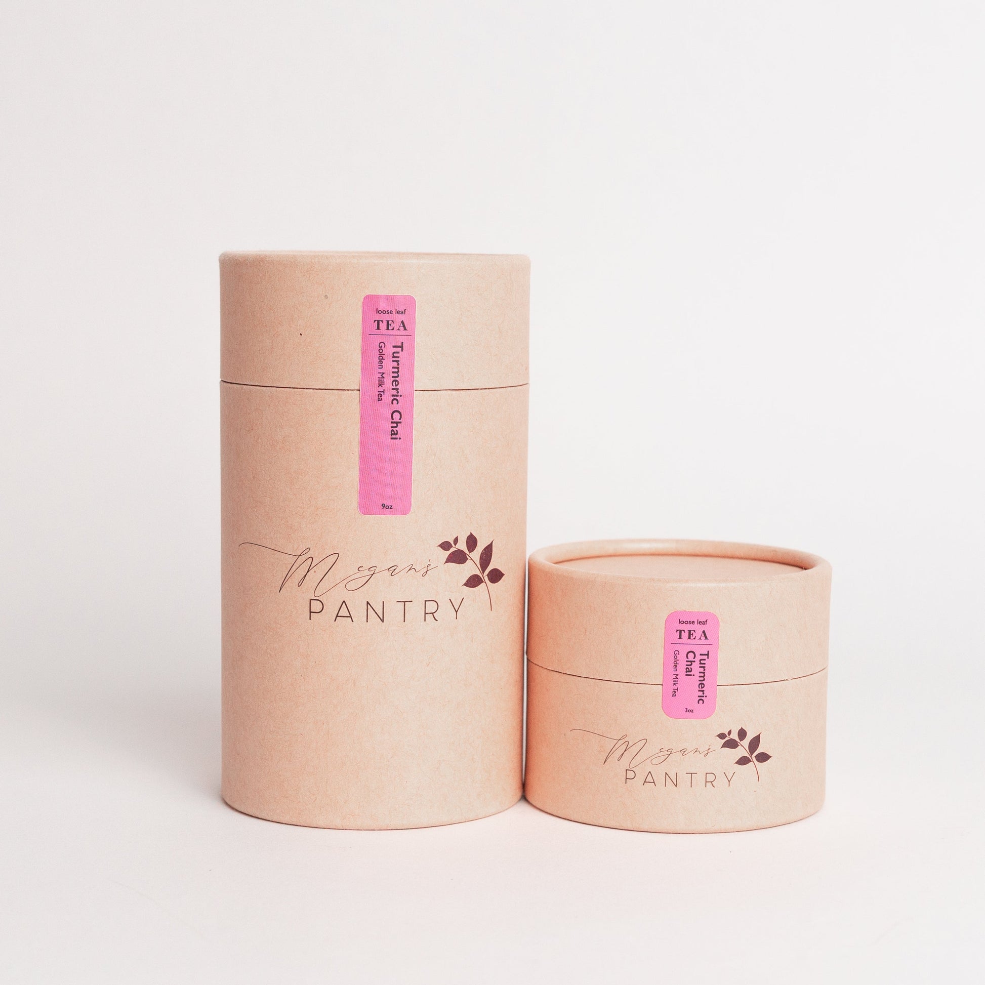 Megan’s Pantry Turmeric Chai – a caffeine-free golden milk blend with turmeric, ginger, cinnamon, and black pepper for a warming wellness tea