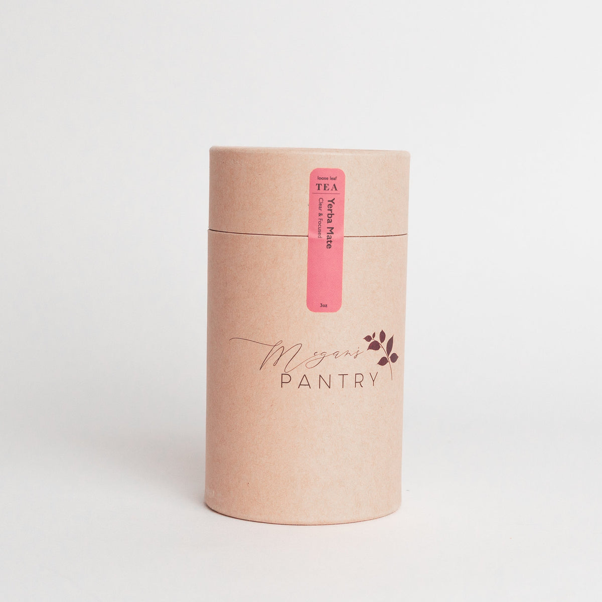 Megan’s Pantry Yerba Mate Herbal Tea – a refreshing blend of yerba mate, lemon, hibiscus, and chamomile for smooth, natural energy