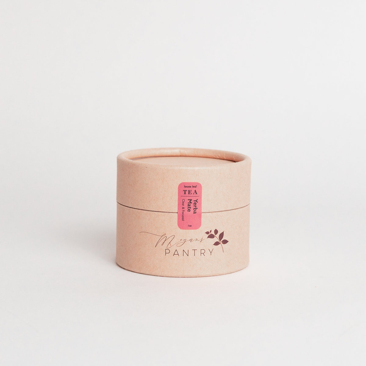 Megan’s Pantry Yerba Mate Herbal Tea – a refreshing blend of yerba mate, lemon, hibiscus, and chamomile for smooth, natural energy