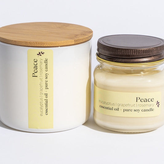 Peace is a blend of eucalyptus, grapefruit and rosemary essential oils, bringing you a true spa-like experience wherever you may be.