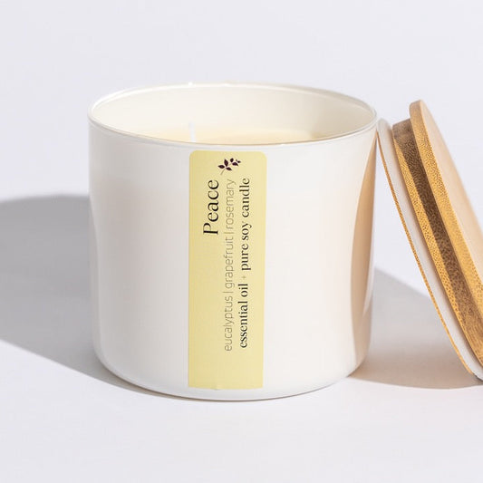 Peace is a blend of eucalyptus, grapefruit and rosemary essential oils, bringing you a true spa-like experience wherever you may be.