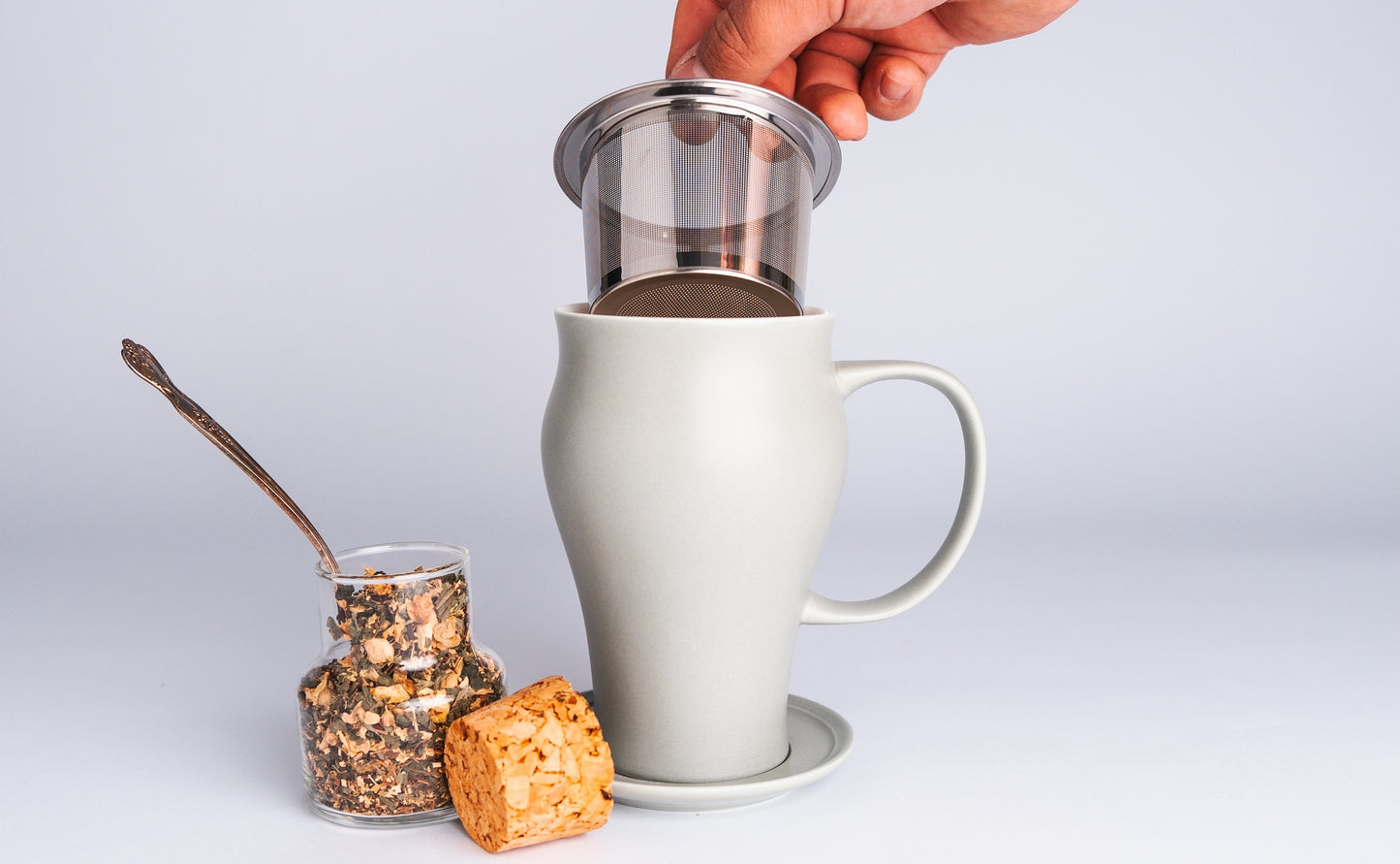 Satin Tea Infuser Mug 16oz